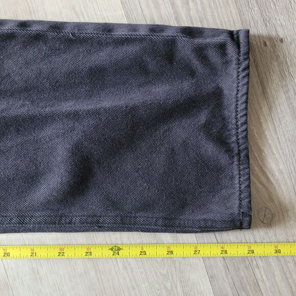 Hudson Jeans Black Paper Bag Pants With Belt Sz 24 Casual Trousers - Picture 5 of 8